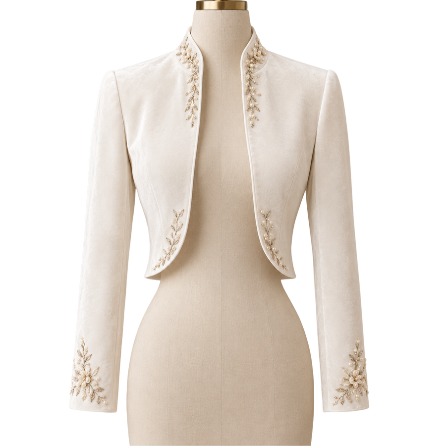The Celestine Velvet Bolero