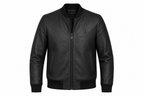 Men's Luxury Leather Bomber | Executive Black & Heritage Brown