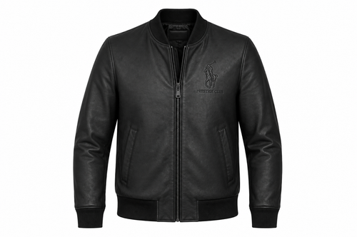 Men's Luxury Leather Bomber | Executive Black & Heritage Brown